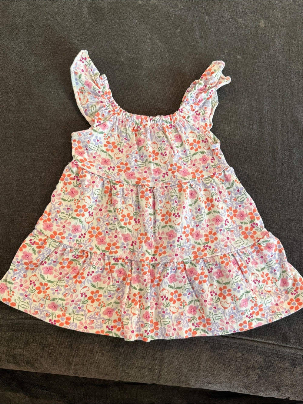 Carter's Pink Floral Tiered Sundress
